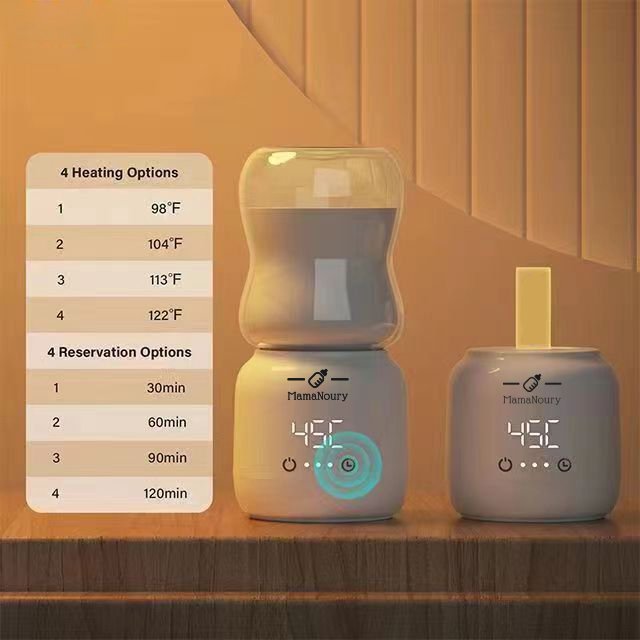 MamaNoury® Portable Baby Bottle Warmer — Cordless, Fast & Travel-Ready